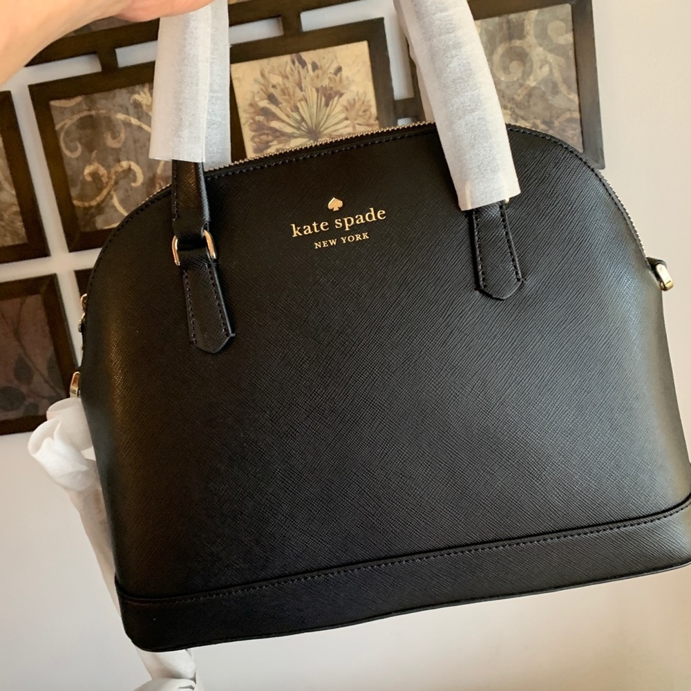 Authentic KATE SPADE leather top zip satchel/crossbody - Picture 11 of 14